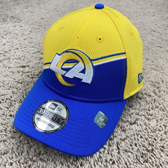 Los Angeles Rams New Era 39Thirty Hat 2023 Sidelines Alternate Blue Stretch M/L - Picture 2 of 8